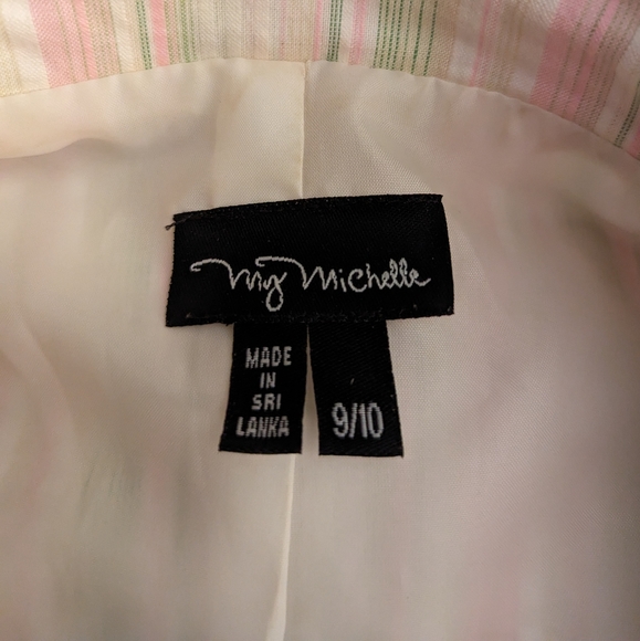 Suit, Spring Colors, Pastels,, size 9/10. Blazer and Skirt. - Picture 4 of 4